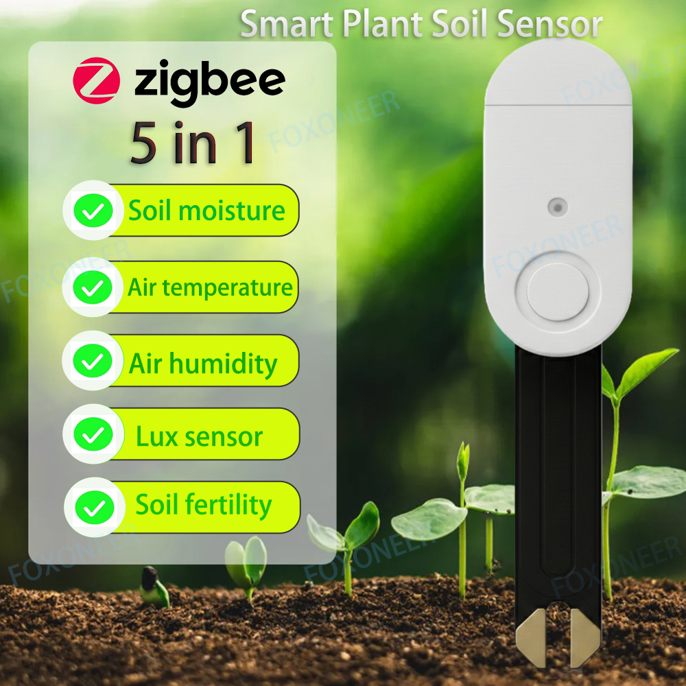 Smart Garden Home Assistant - Zigbee 3.0 Smart Soil Tester Luminance