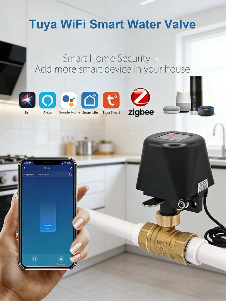 Tuya Smart Water Valve​ DN15/D - Smart Garden Home Assistant recensione e prezzo