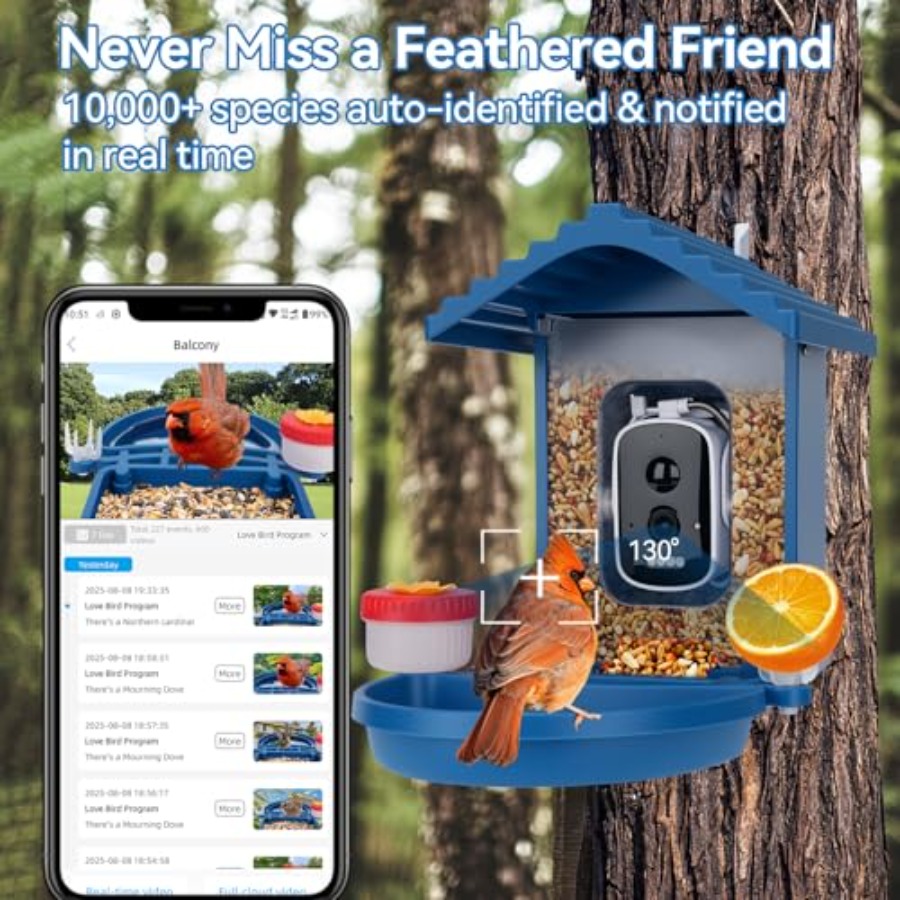 Bird Feeder with Camera Solar  - Smart Garden Ai recensione e prezzo