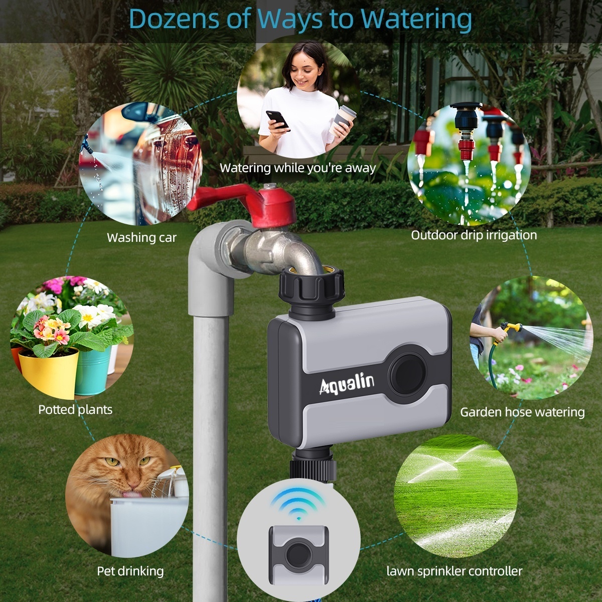 Aqualin WiFi Water Timer Tuya  - Smart Garden Iot recensione e prezzo