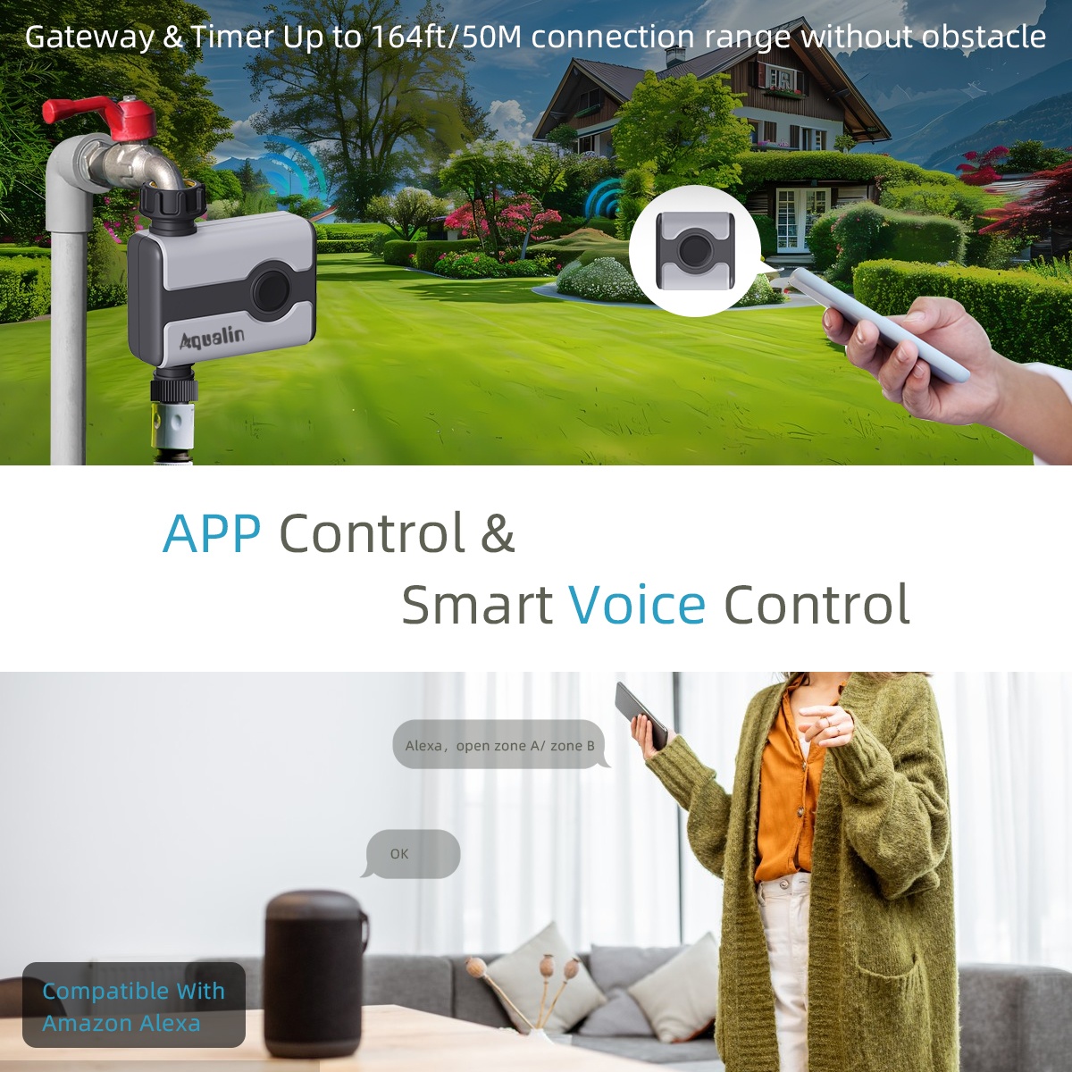Aqualin WiFi Water Timer Tuya  - Smart Garden Iot recensione e prezzo