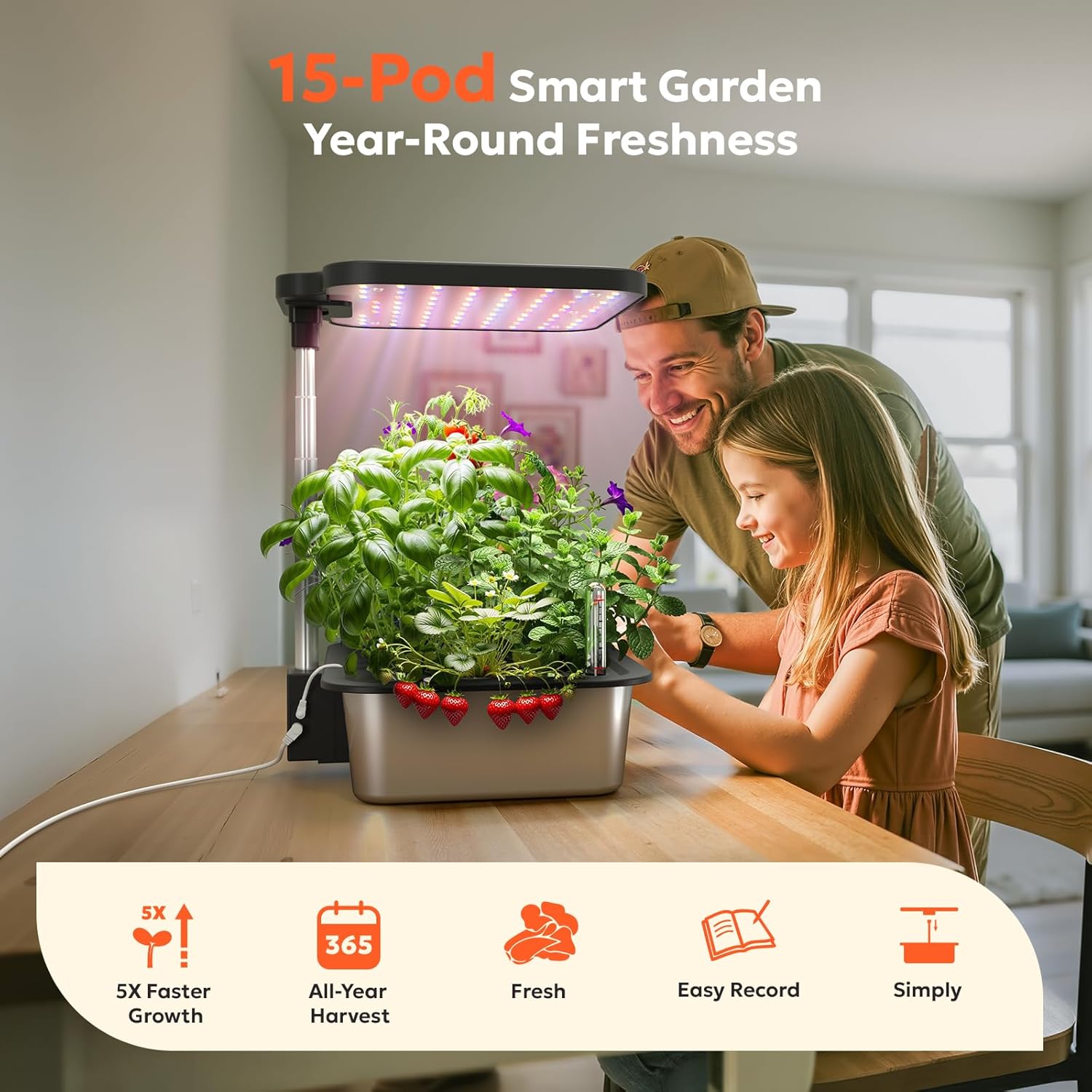 15-Pod Smart Hydroponics Growi - Smart Garden Water recensione e prezzo