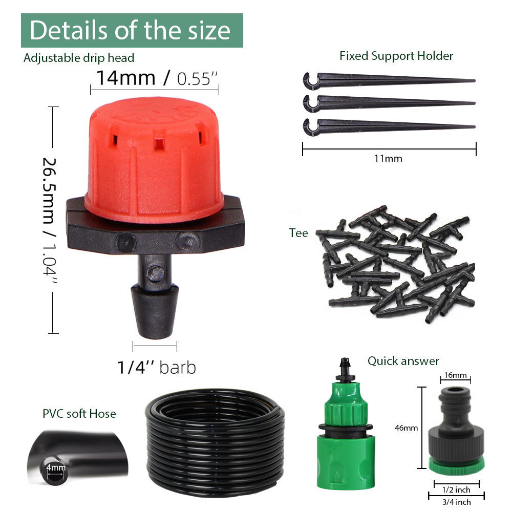 50-5M 1/4'' Hose Adjustable Dr - Smart Garden Project recensione e prezzo