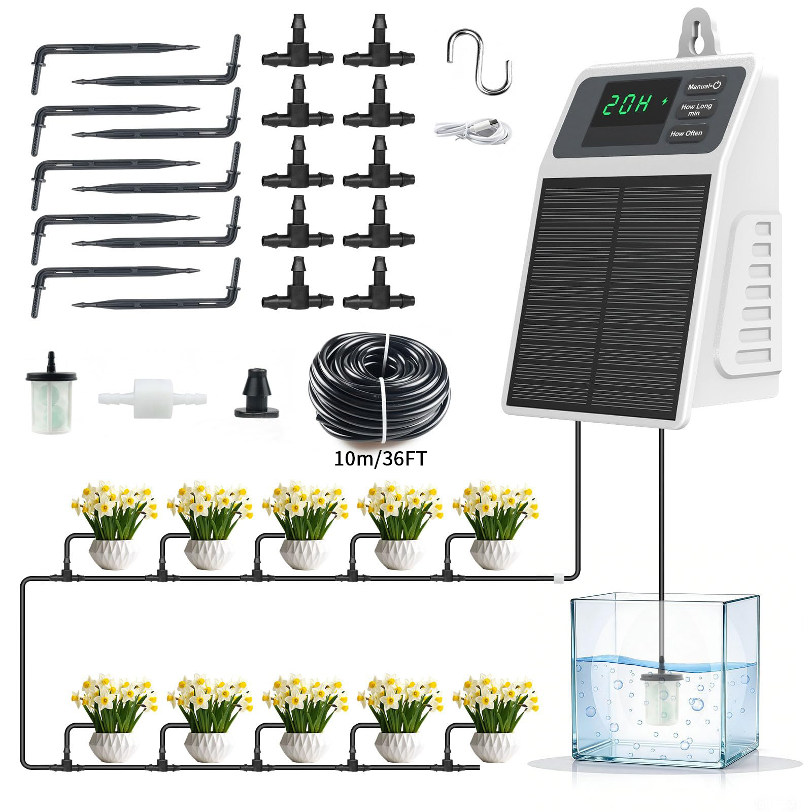 Upgraded Solar Drip Irrigation - Smart Garden Project recensione e prezzo