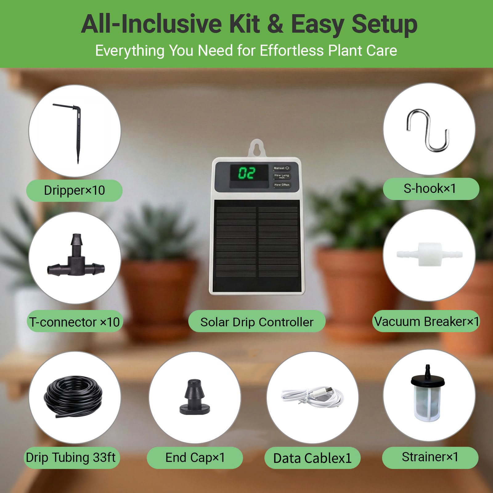 Upgraded Solar Drip Irrigation - Smart Garden Project recensione e prezzo
