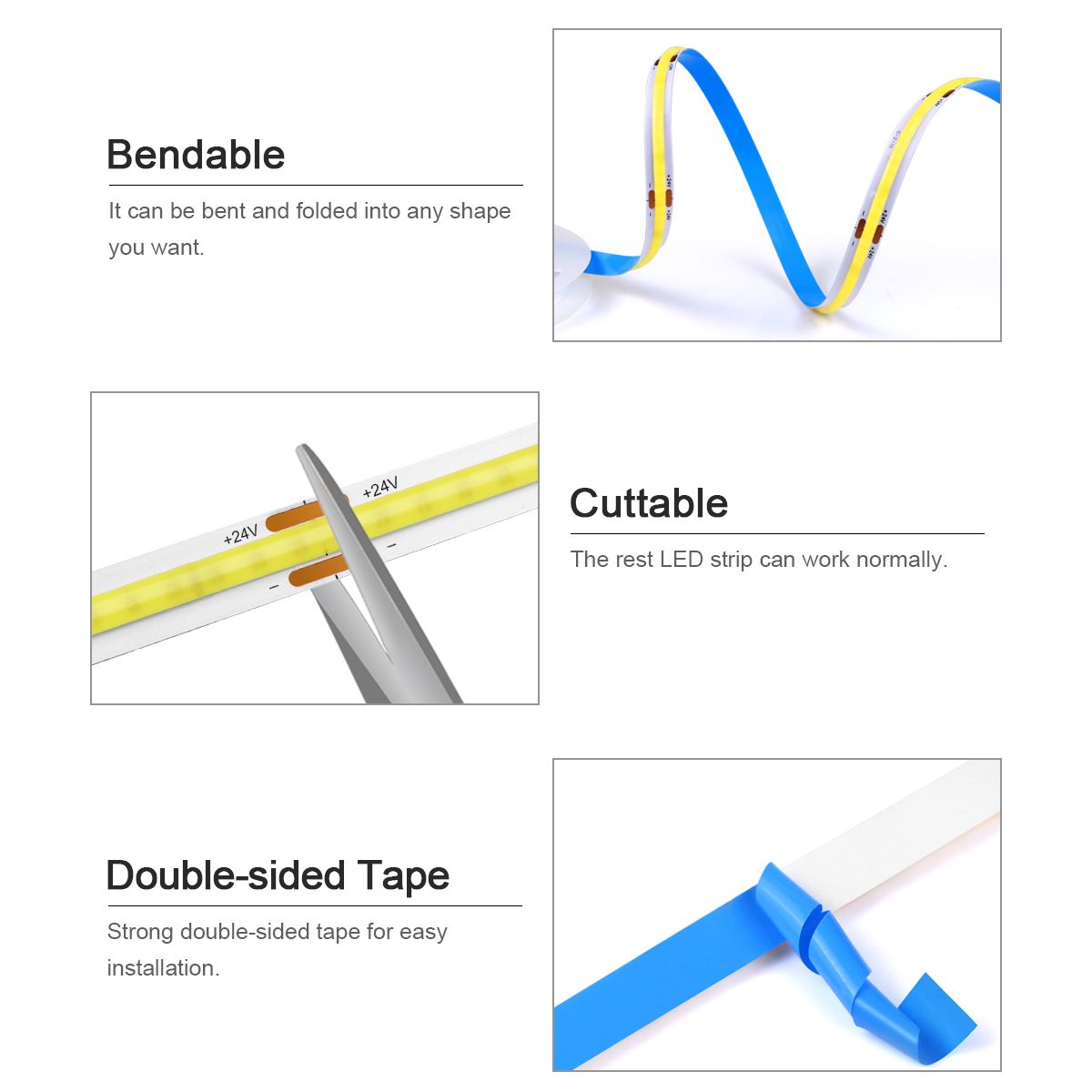 3M 5M 10M 24V COB LED Strip Li - Smart Garden Rooms recensione e prezzo
