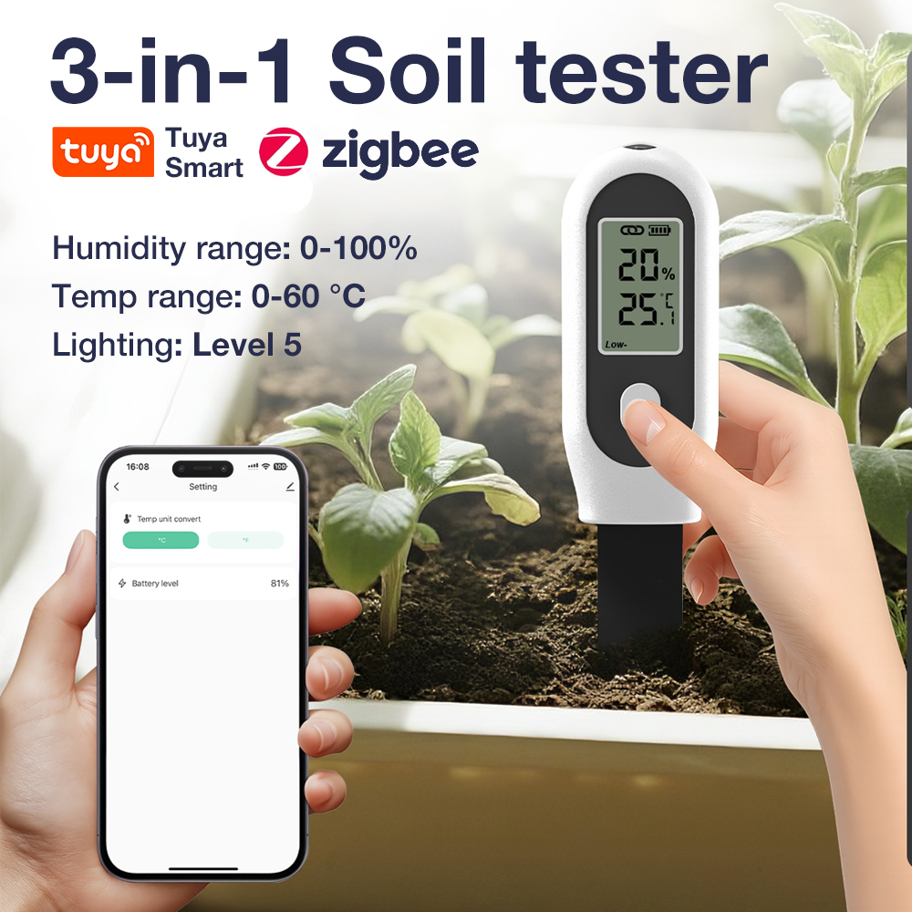 Tuya Zigbee 3 in 1 Soil Temper - Smart Garden Home Assistant recensione e prezzo