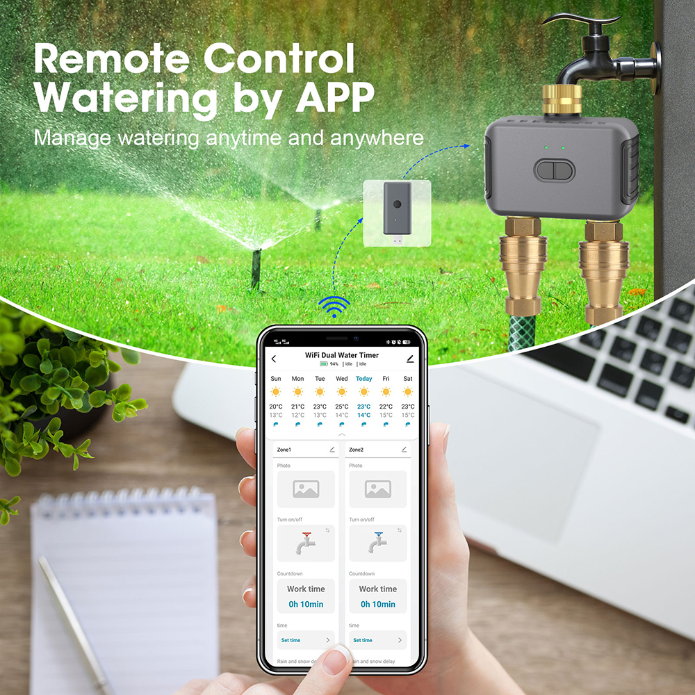 Tuya 2 Zone Watering Timer Gar - Smart Garden Iot recensione e prezzo